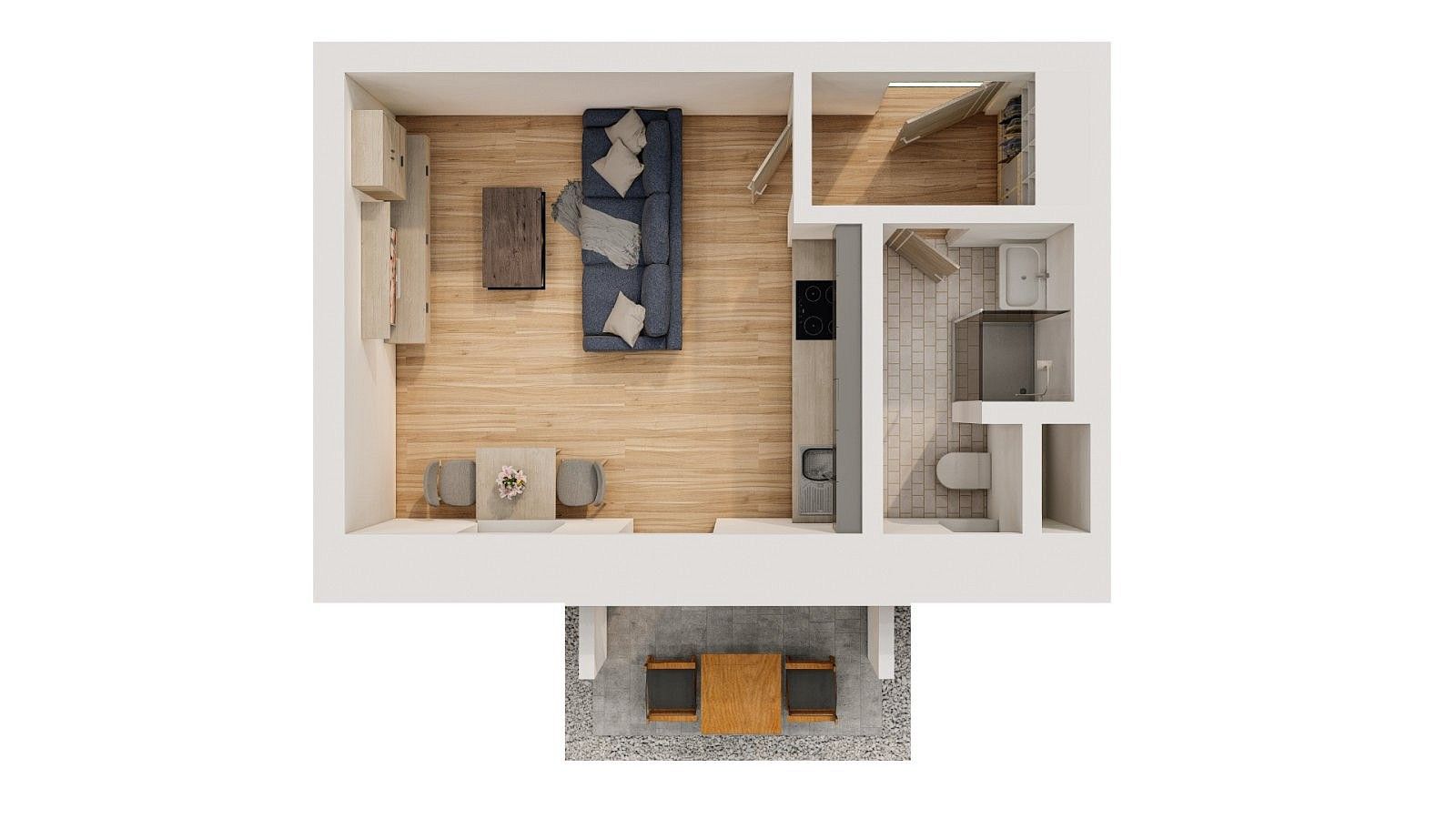 Byt 1+kk · 33 m² · Mikulov, okres Břeclav, Jihomoravský kraj - 4