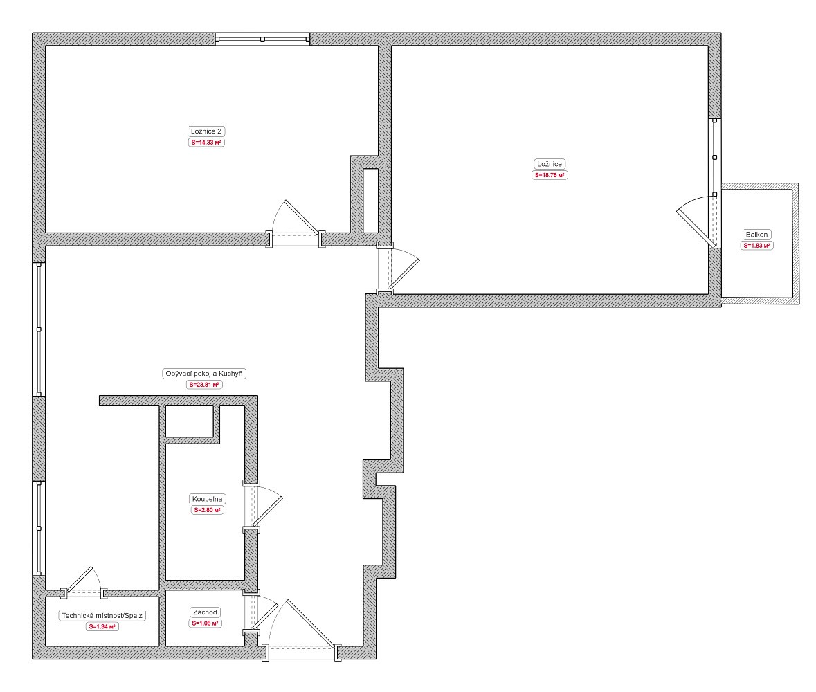 Prodej byt 3+kk - Jičínská, Kopidlno, okres Jičín, 65 m² - 5