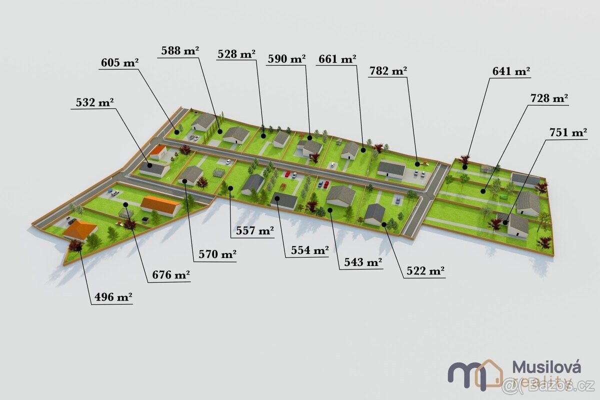 Prodej pozemek pro bydlení - Zabrušany, 417 71