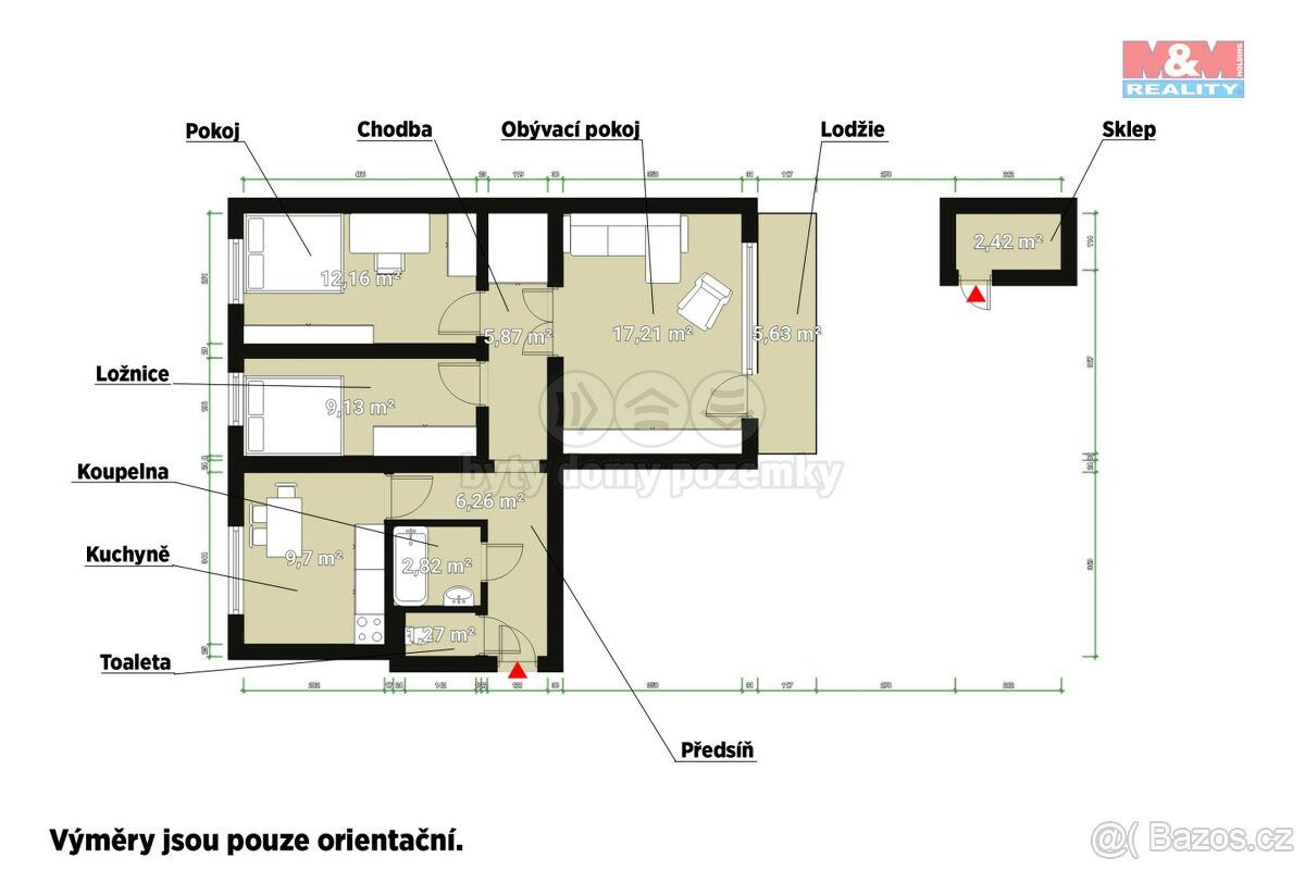 Prodej byt 3+1 - Železná Ruda, 340 04, 70 m²