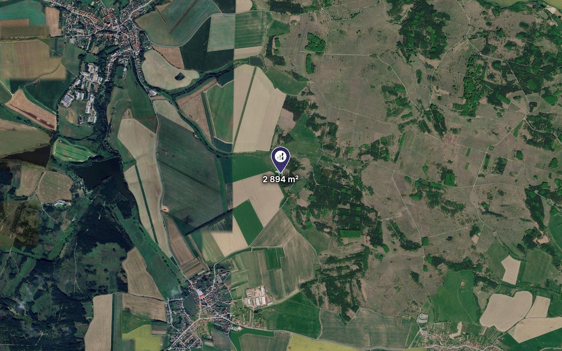 Louky, Předín, 2 894 m² - 2