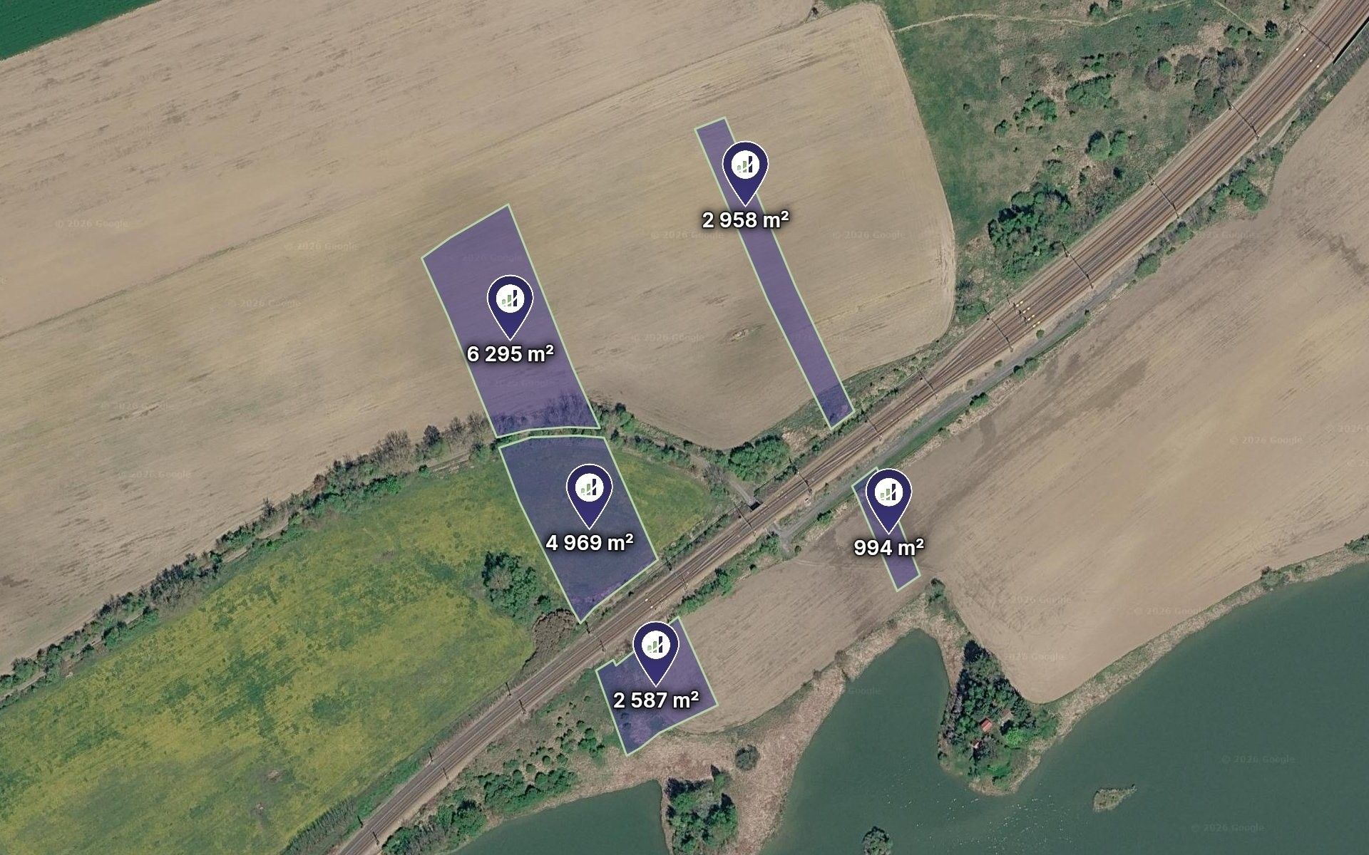 Zemědělské pozemky, Mýto, 4 451 m² - 1