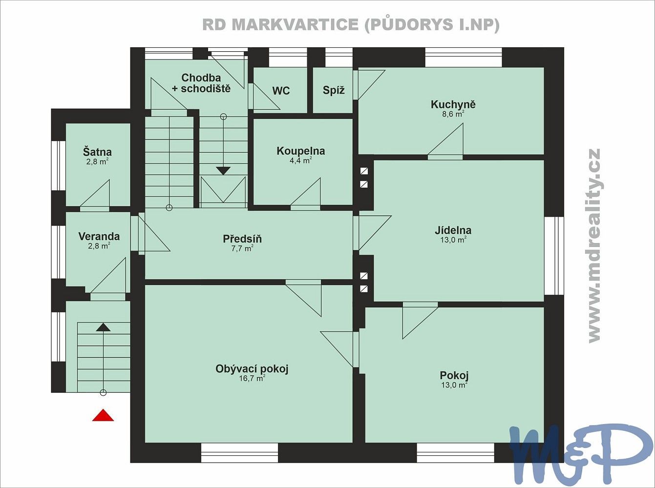 Rodinné domy, Markvartice, okres Jihlava, Kraj Vysočina, 185 m² - 2