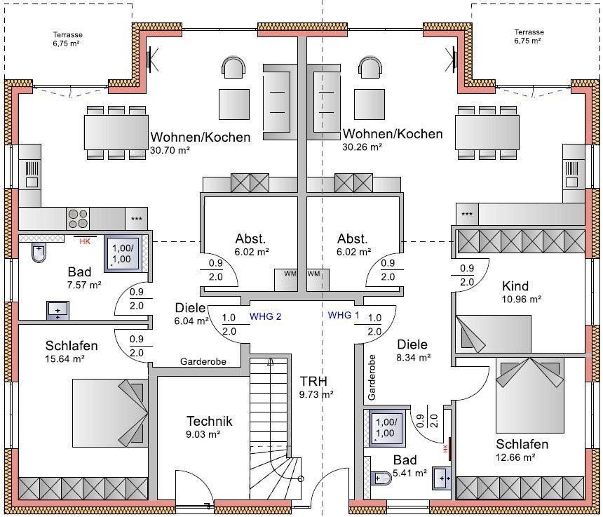3+1, Im Malerwinkel 11, , Dolní Sasko, 72 m² - 1