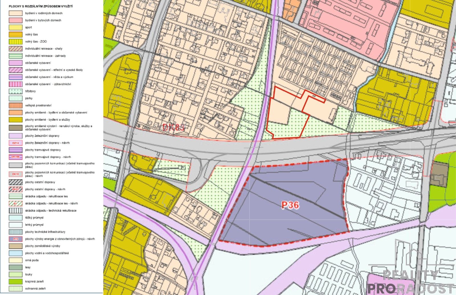 Komerční pozemky, Ostrava, 16 951 m² - 2