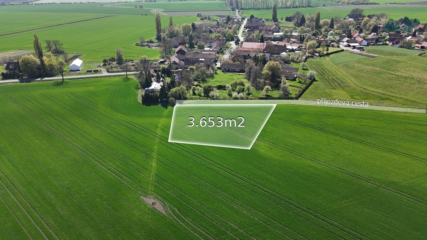Zemědělský pozemek, 3 653 m²