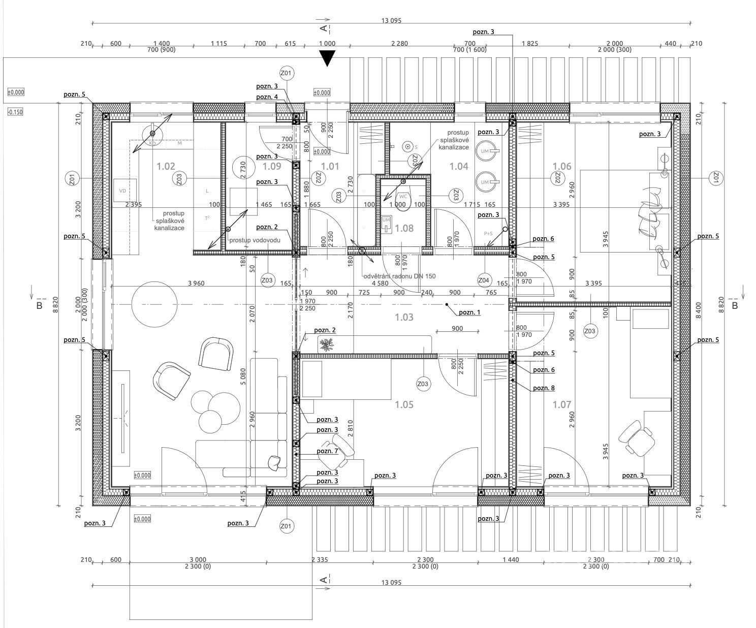 Prodej rodinný dům - Kroměříž Těšnovice, 91 m² - 5
