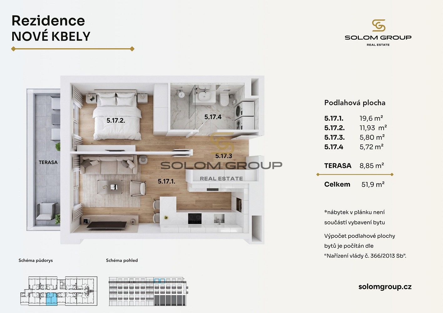 Prodej byt 2+kk - Praha - Kbely, Hlavní město Praha, 44 m² - 5