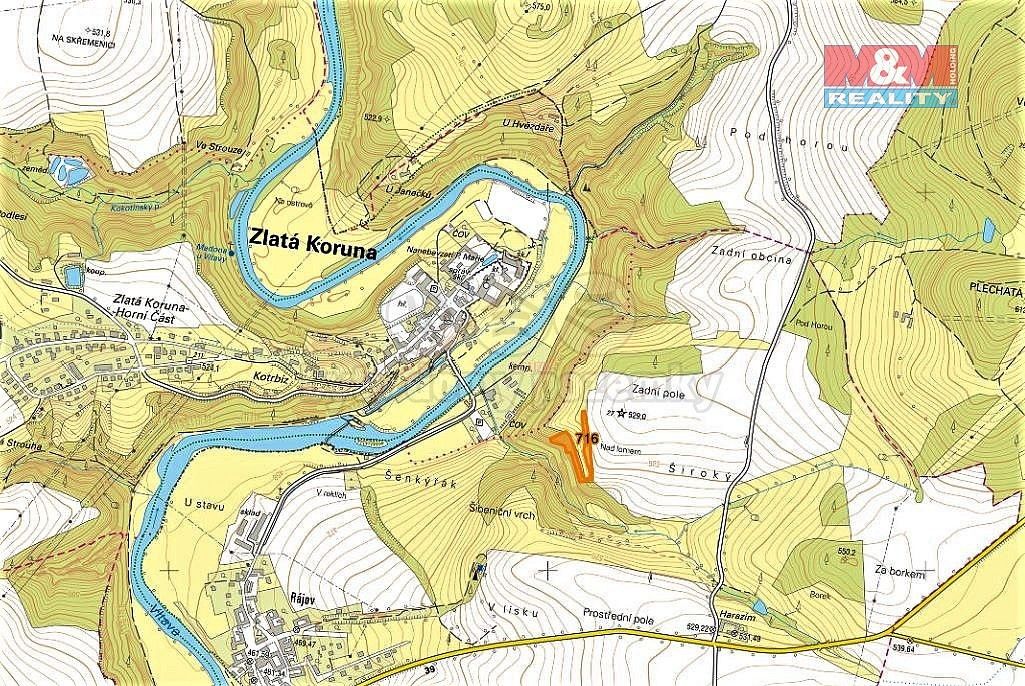 Prodej louka - Zlatá Koruna, okres Český Krumlov, Jihočeský kraj - 2