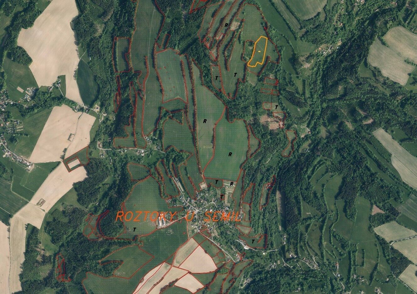 Zemědělské pozemky, Roztoky u Semil, 18 839 m² - 2