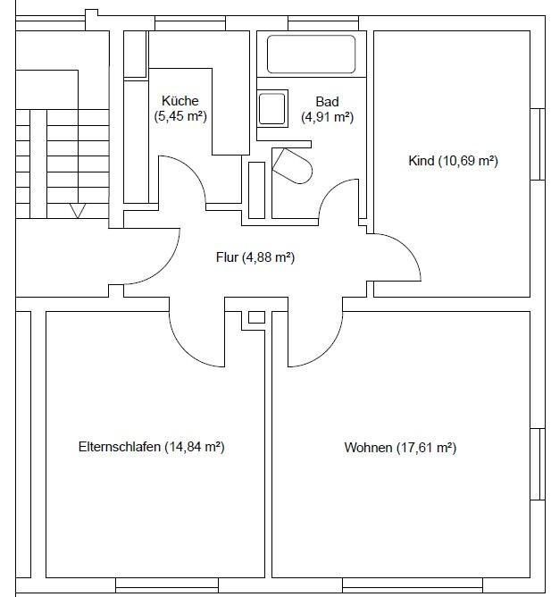 3+1, Stolpmünder Str. 17, , Šlesvicko-Holštýnsko, 57 m² - 2