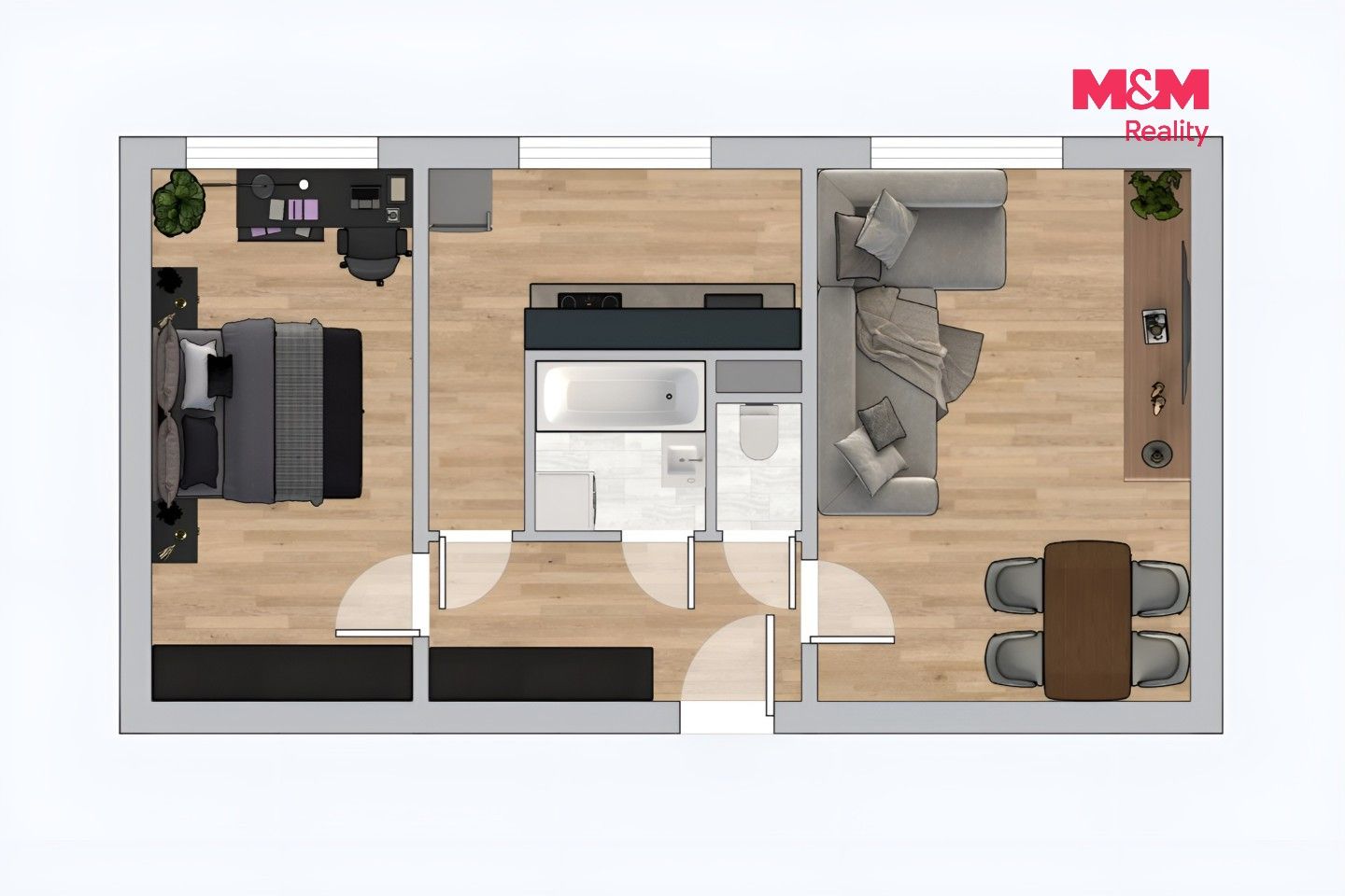 Prodej byt 2+1 - Gagarinova, Pardubice, 51 m² - 2