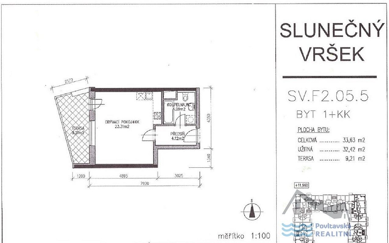 Byt 1+kk · 33 m² · Praha - Hostivař, okres Praha 15, Hlavní město Praha - 3
