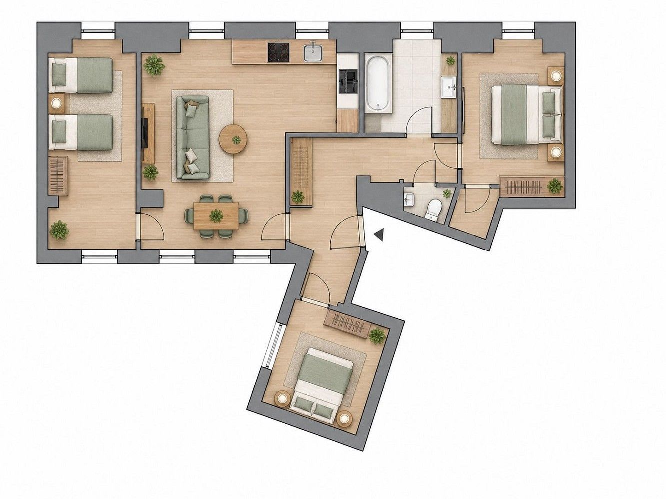 Byt 4+kk · 108 m² · Praha - Libeň, okres Praha 8, Hlavní město Praha - 3
