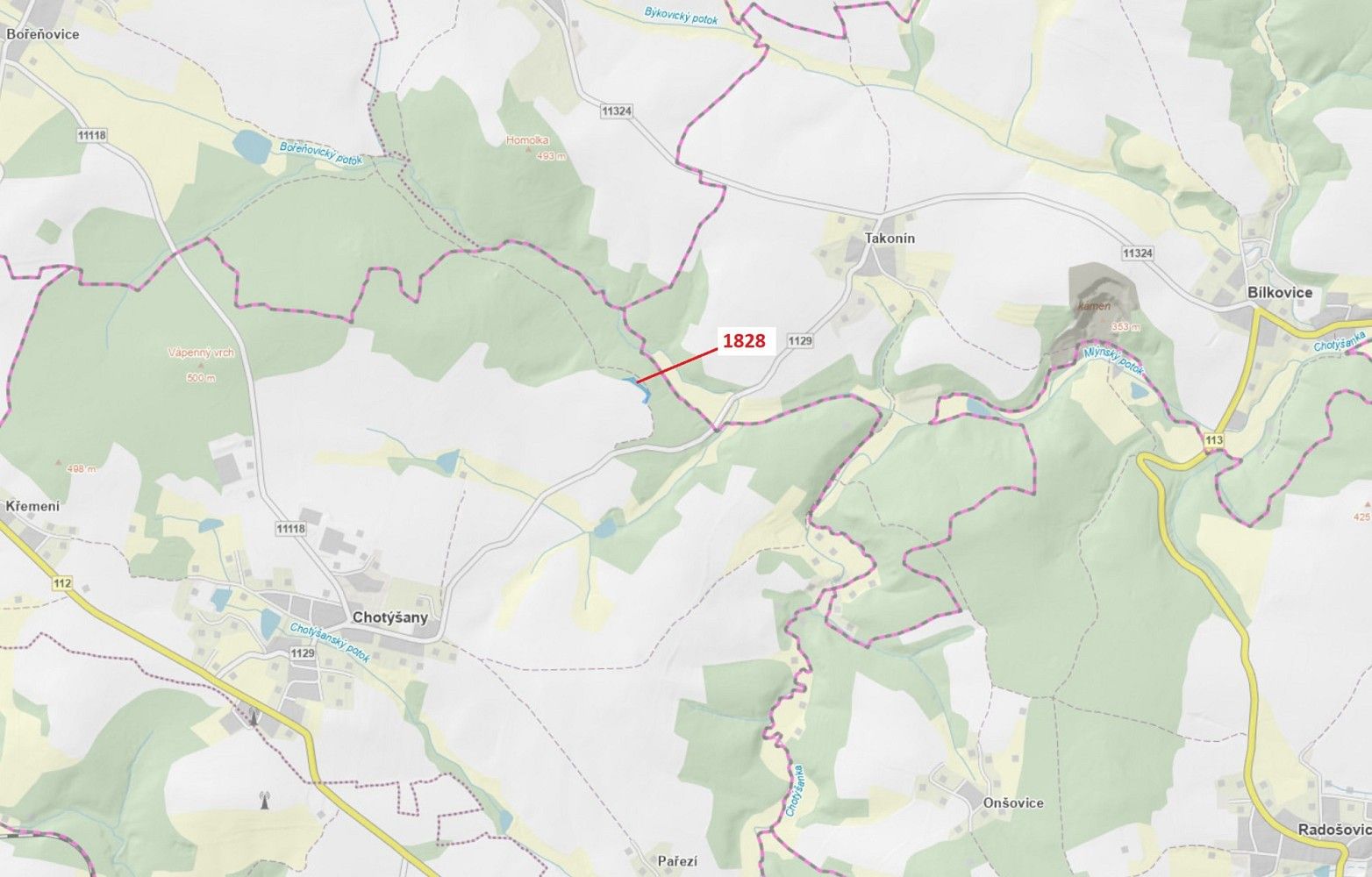 Prodej les - Chotýšany, okres Benešov, Středočeský kraj - 1
