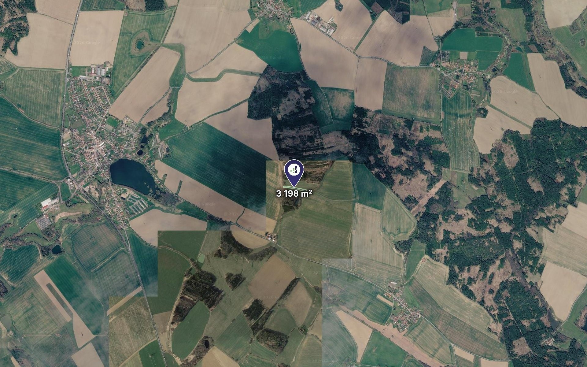 Prodej zemědělský pozemek - Habry, 1 599 m² - 2