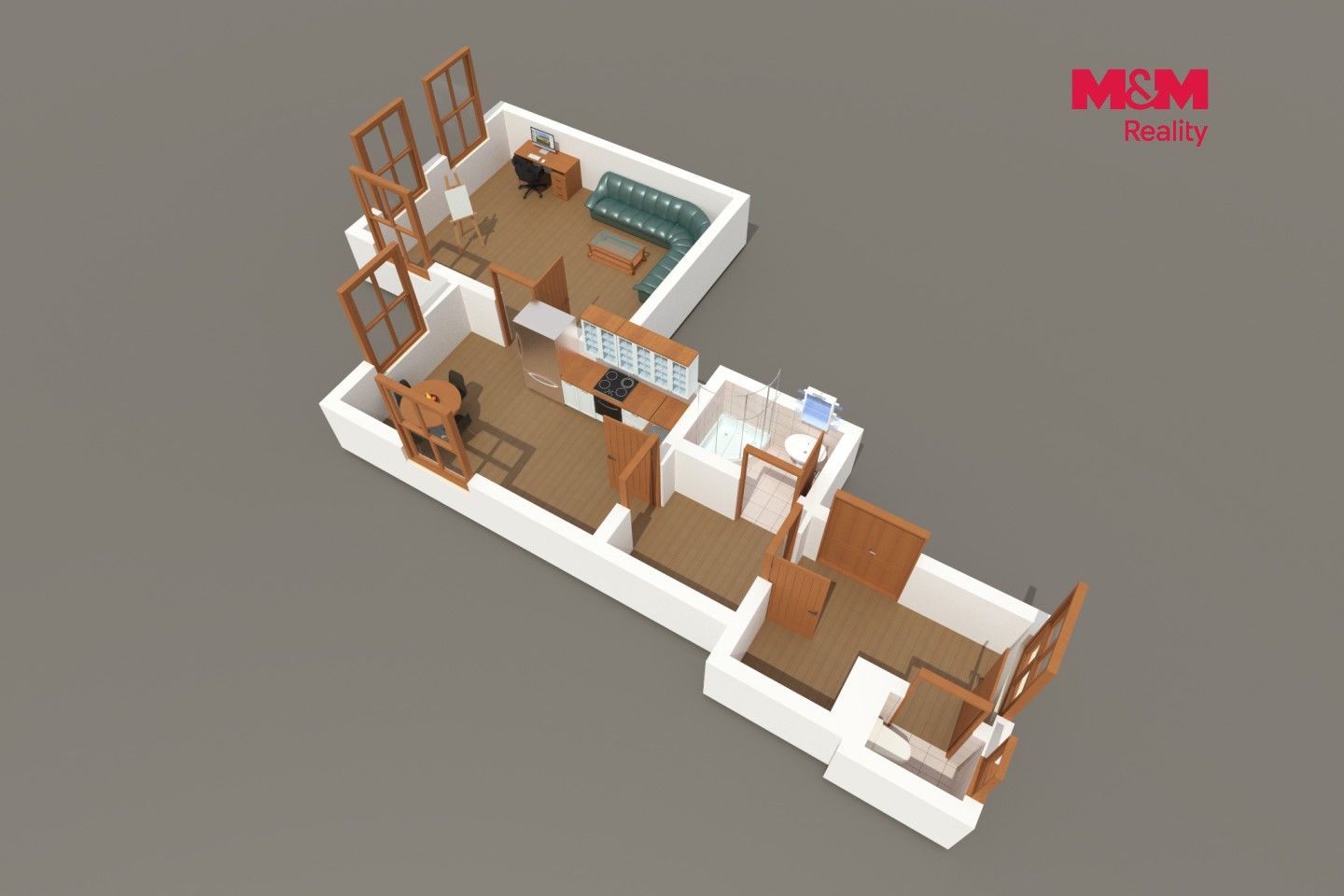 Byt 2+kk · 61 m² · Uhelný trh, Praha - 3