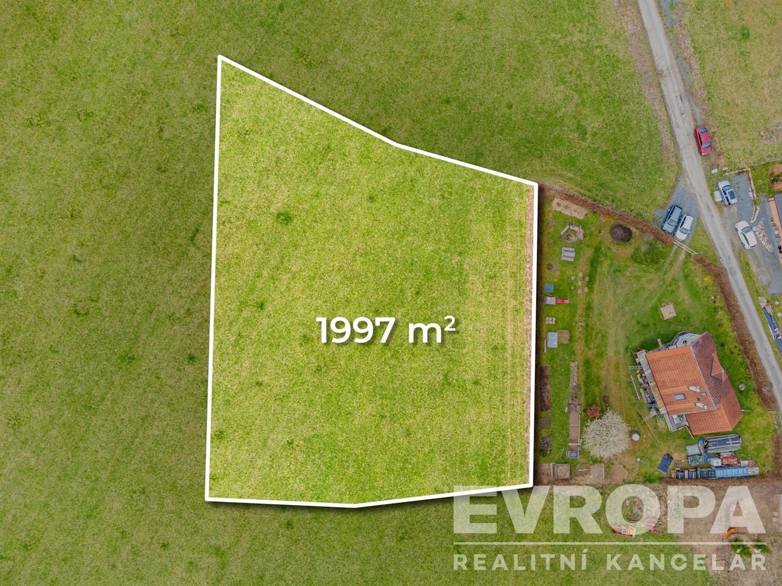 Pozemky pro bydlení, Hradec, 1 997 m²