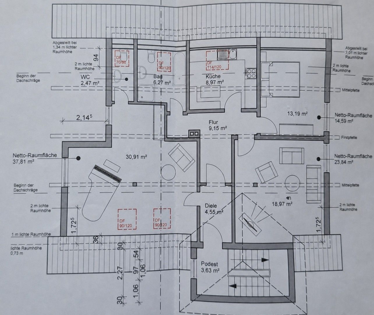 3+1, Vogelsbergstraße 8a, , Hessen, 95 m² - 1