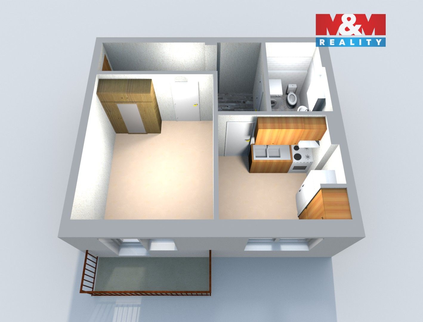 Prodej byt 1+1 - Kuřívody, Ralsko, 33 m²