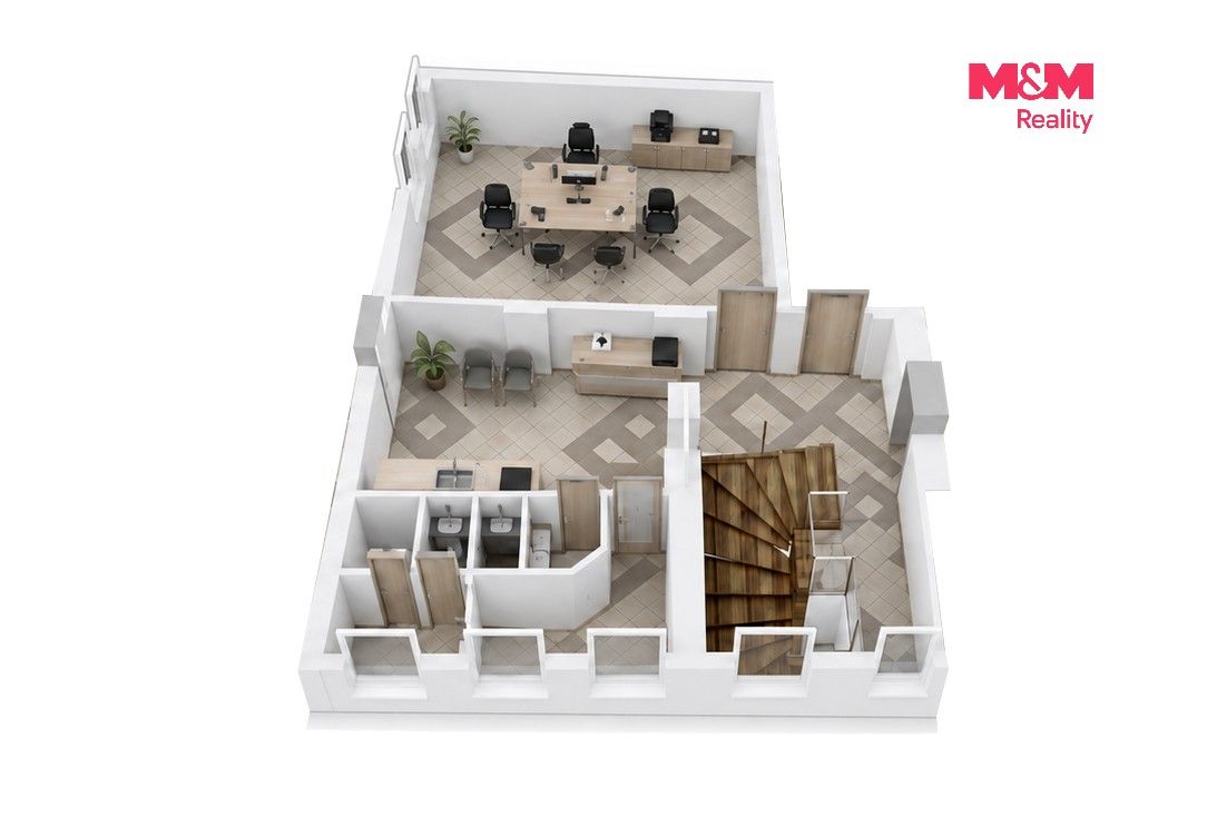 Kanceláře, Mírové nám., Ústí nad Orlicí, 48 m² - 2