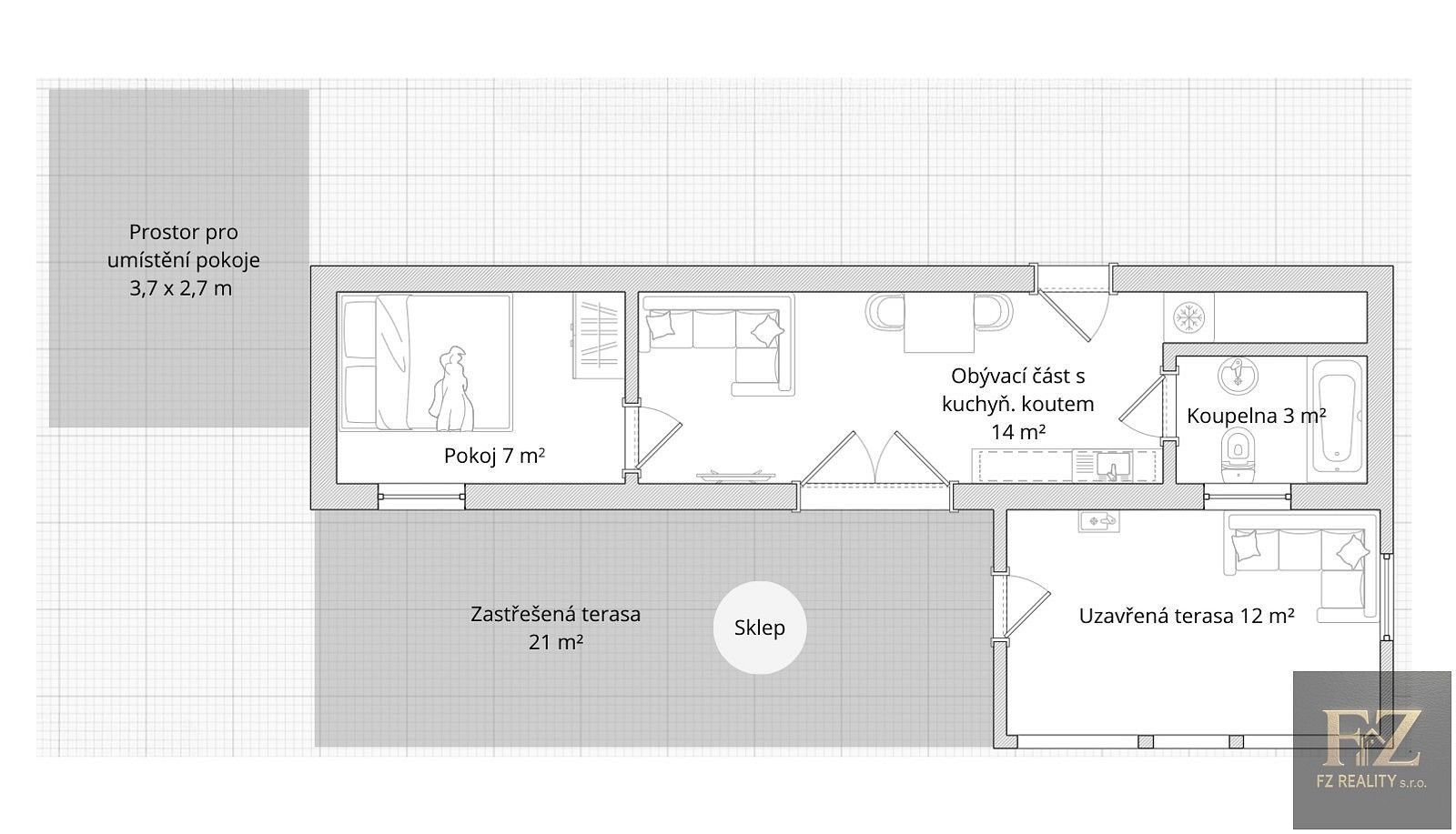 Rodinné domy, Planá nad Lužnicí, okres Tábor, Jihočeský kraj, 40 m² - 2
