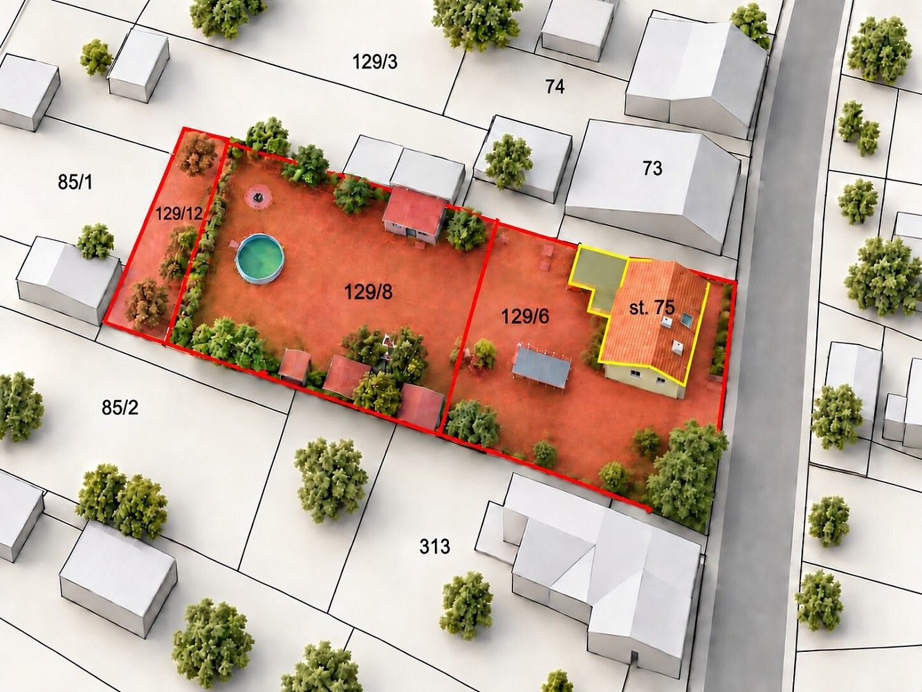 Rodinné domy, Modlany - Kvítkov, okres Teplice, 106 m² - 2