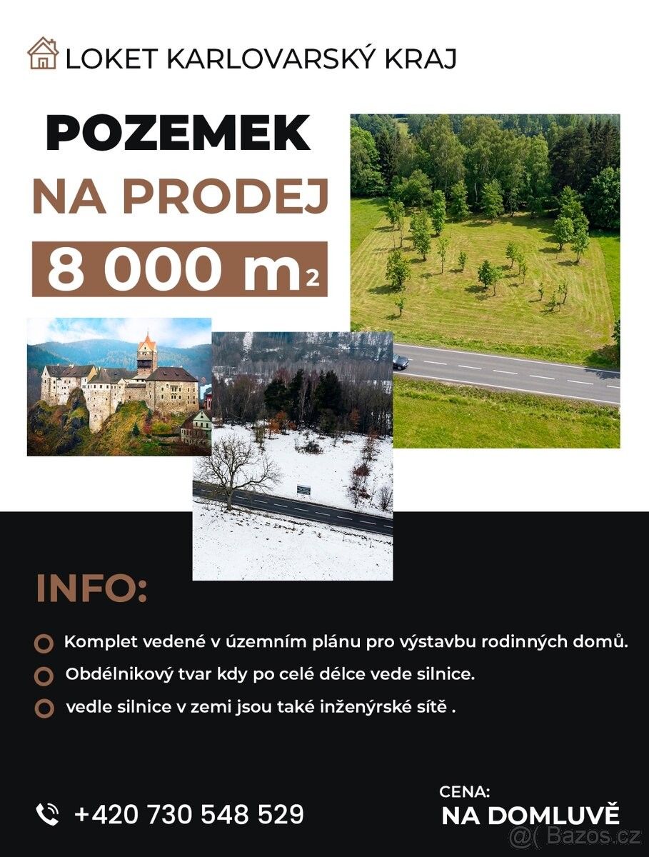 Pozemky pro bydlení, Loket, 357 33
