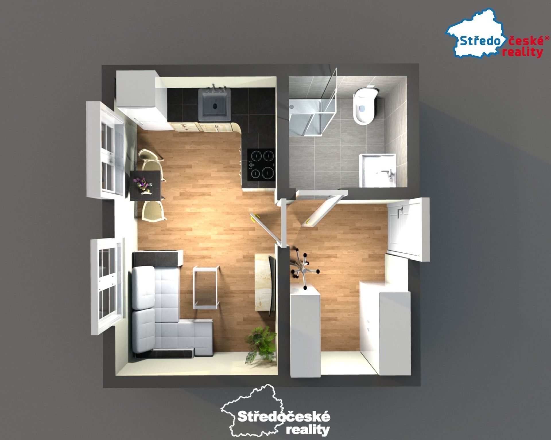 Prodej byt 1+kk - Mládežnická, Mšené-lázně, 22 m²