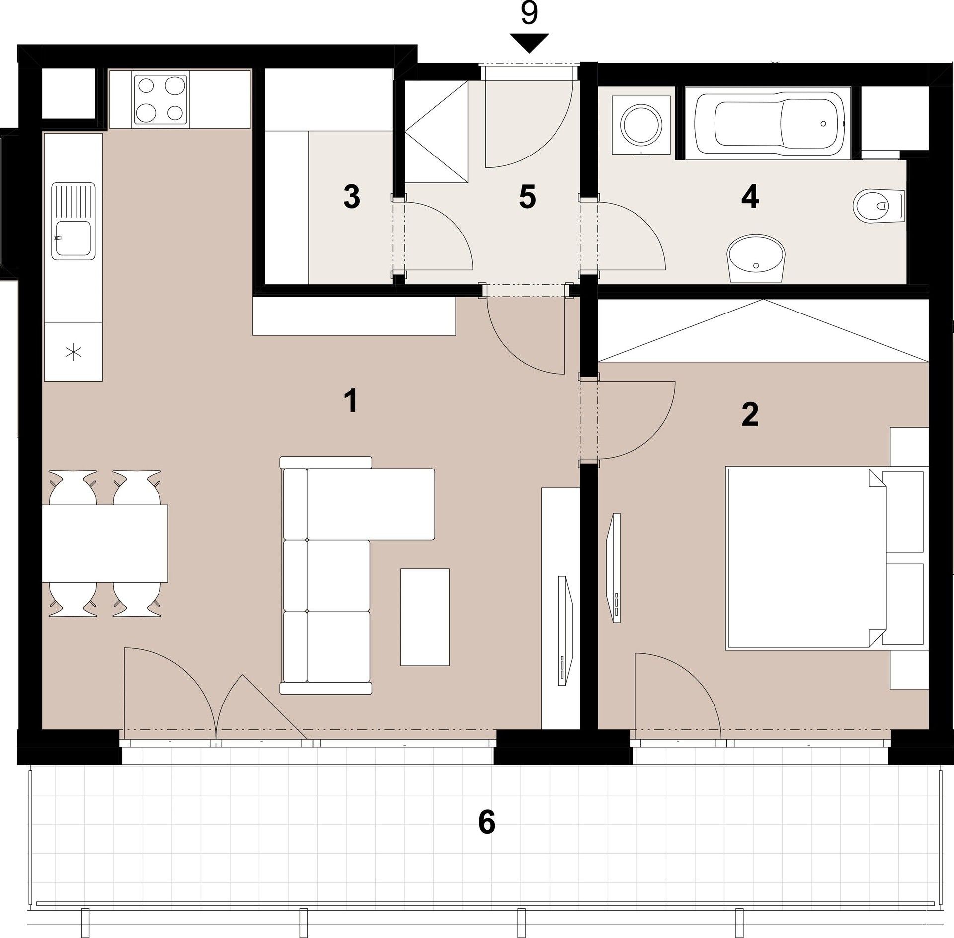 Prodej byt 2+kk - Penízovková, Praha, 58 m²