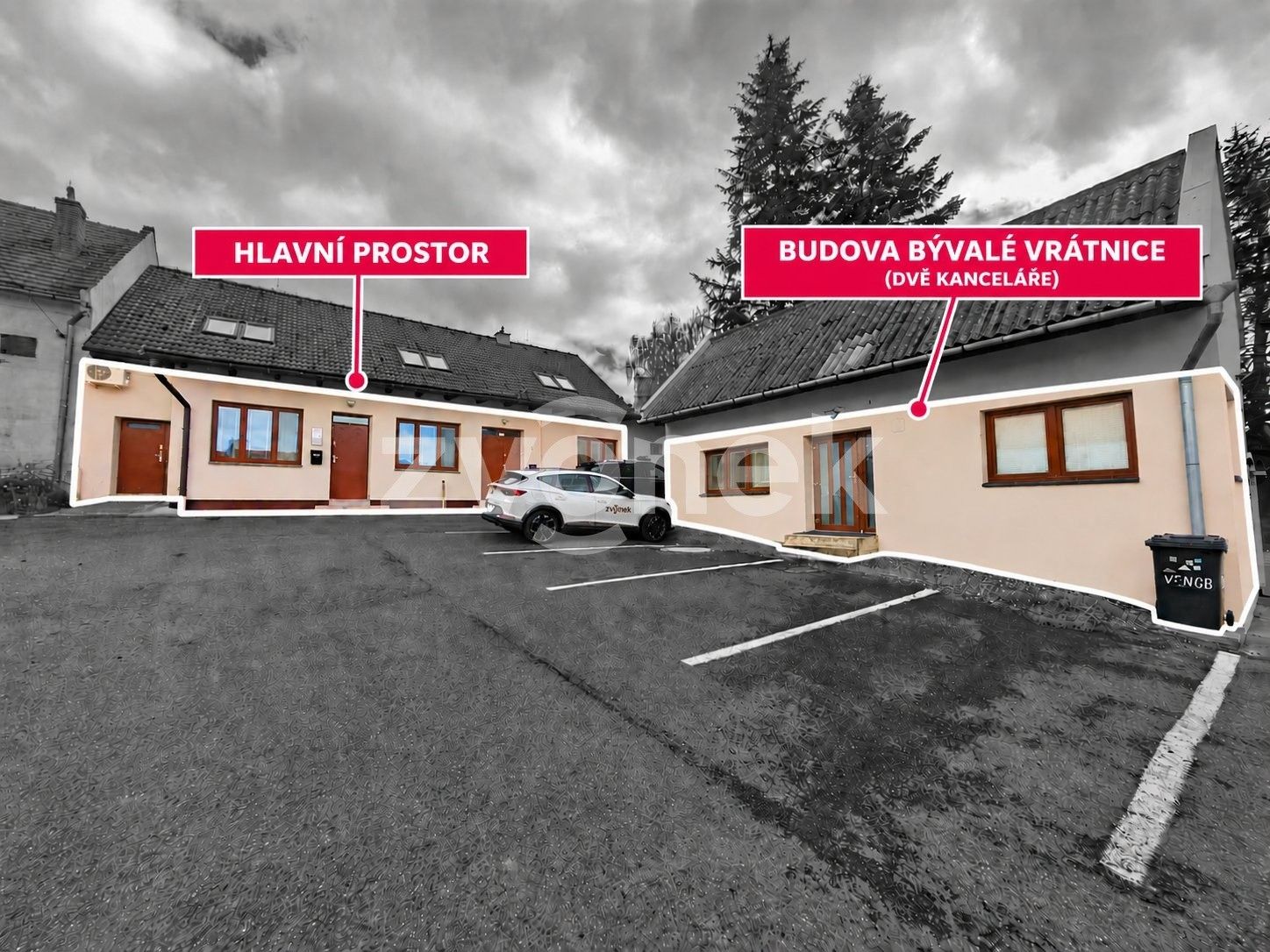 Kanceláře, Návesní 1, Zlín Mladcová, 164 m² - 1