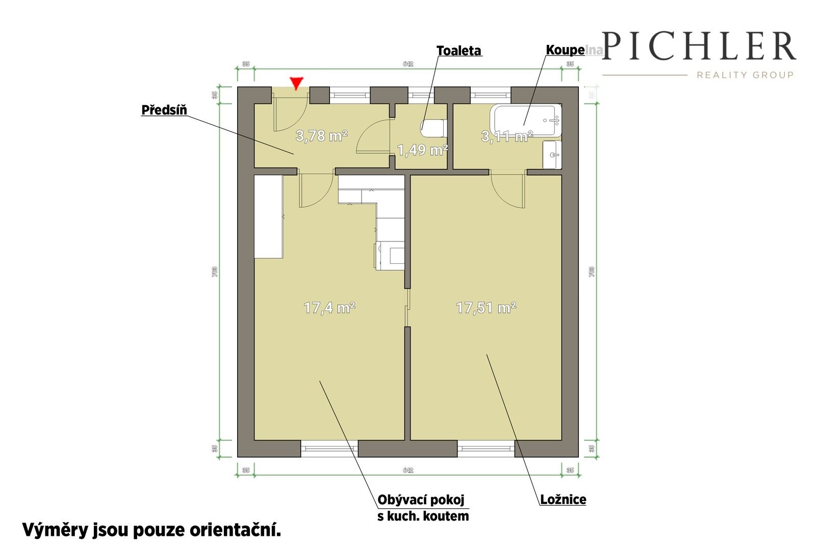 2+kk, Koterovská, Plzeň Východní Předměstí, 46 m² - 2