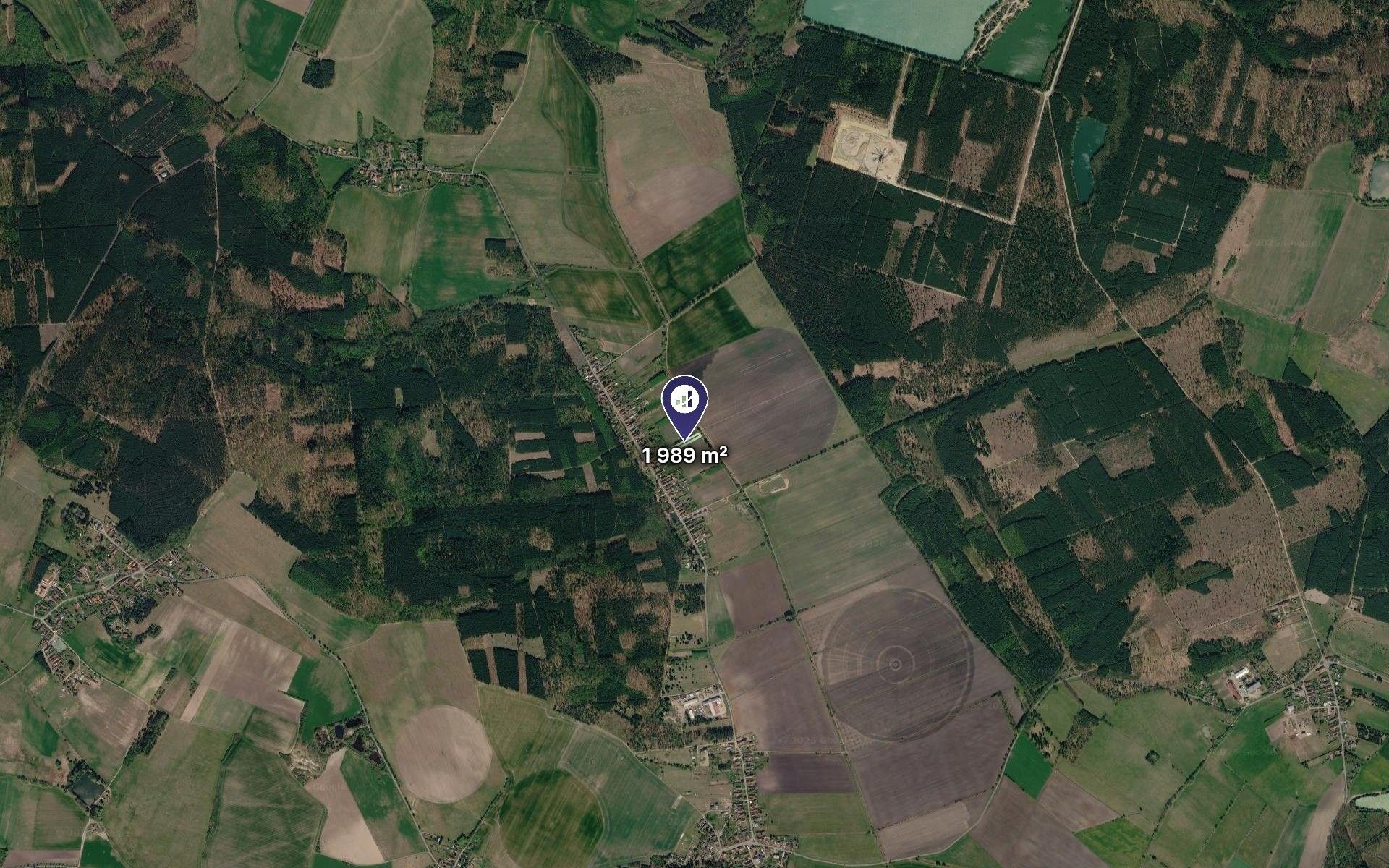 Zemědělské pozemky, Kladruby nad Labem, 1 989 m² - 2