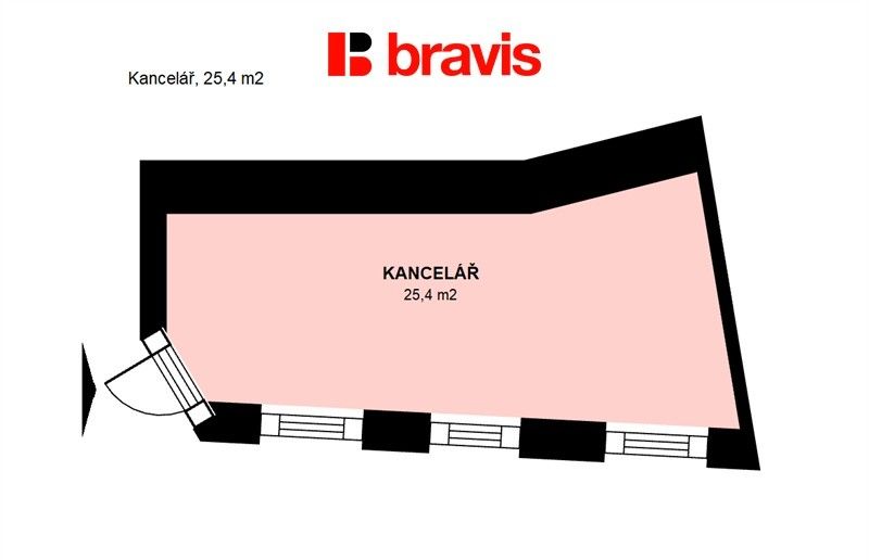 Pronájem kancelář - Zelný trh, Brno Brno-město, 25 m² - 5