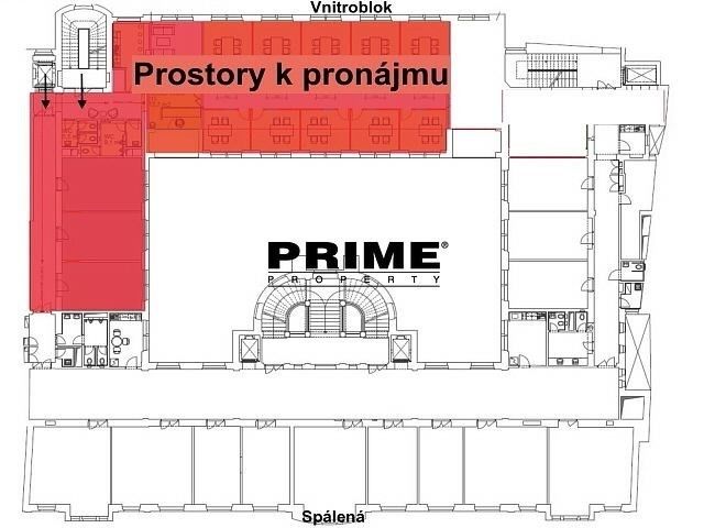 Pronájem kancelář - Spálená, Praha, 406 m²