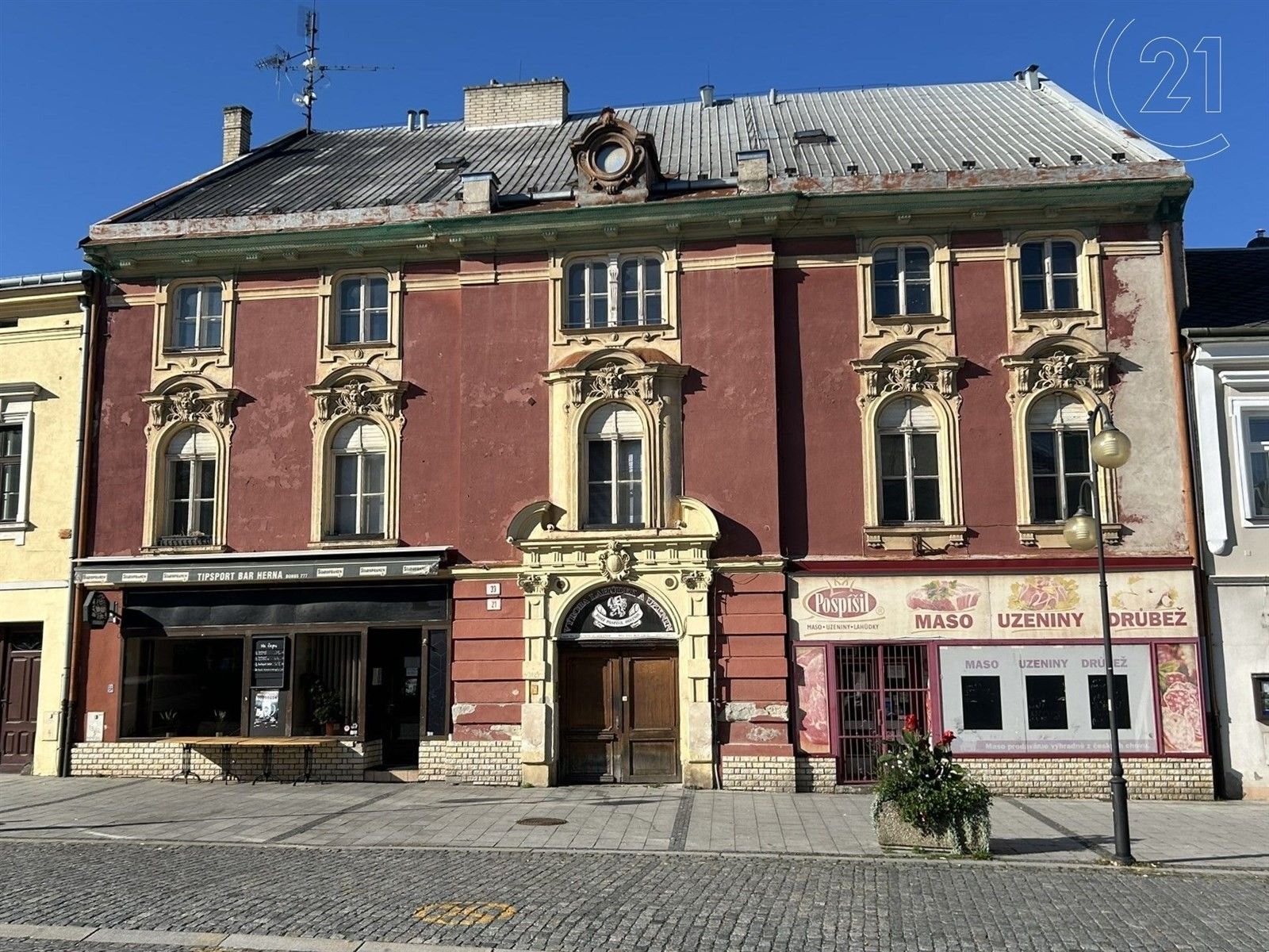 Činžovní domy, nám. Dr. E. Beneše, Holešov, 660 m²