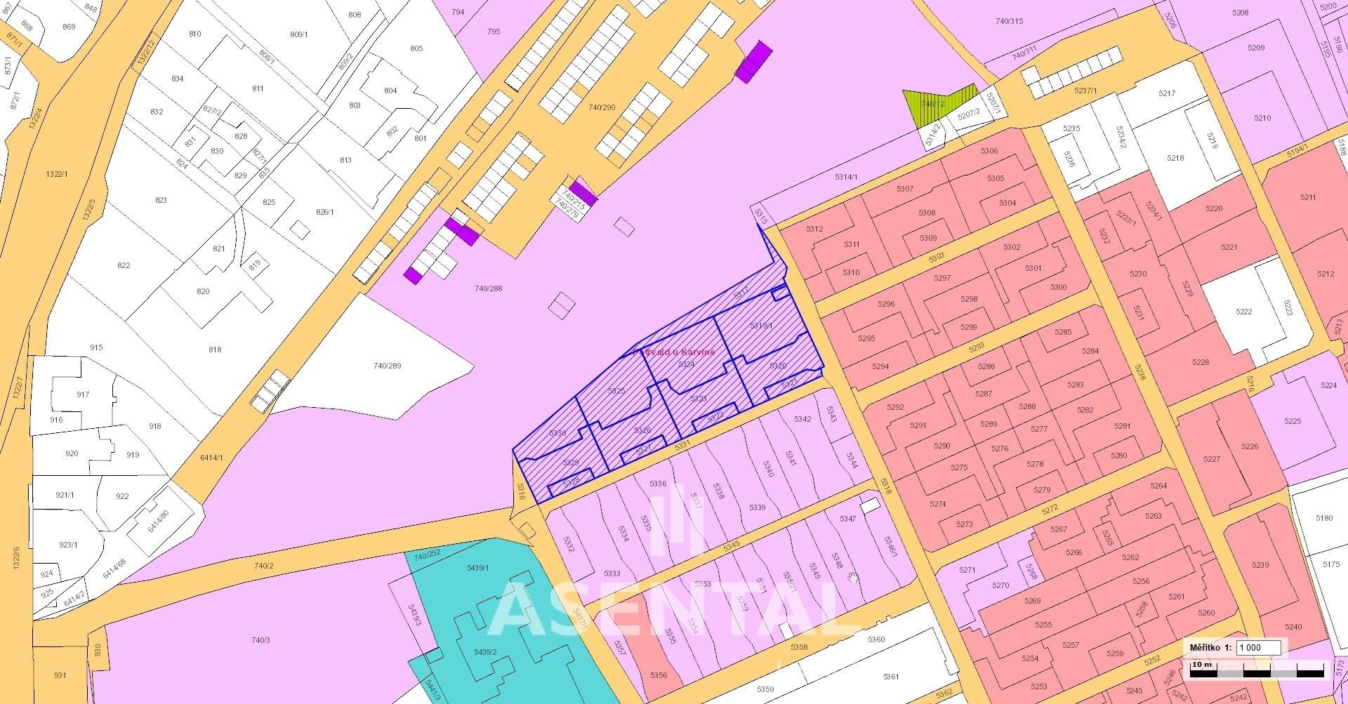 Prodej pozemek pro bydlení - Modrá, Petřvald