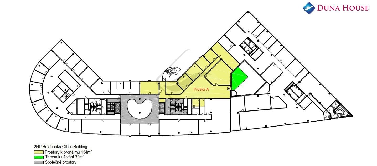 Pronájem kancelář - Českomoravská, Praha, 473 m² - 5