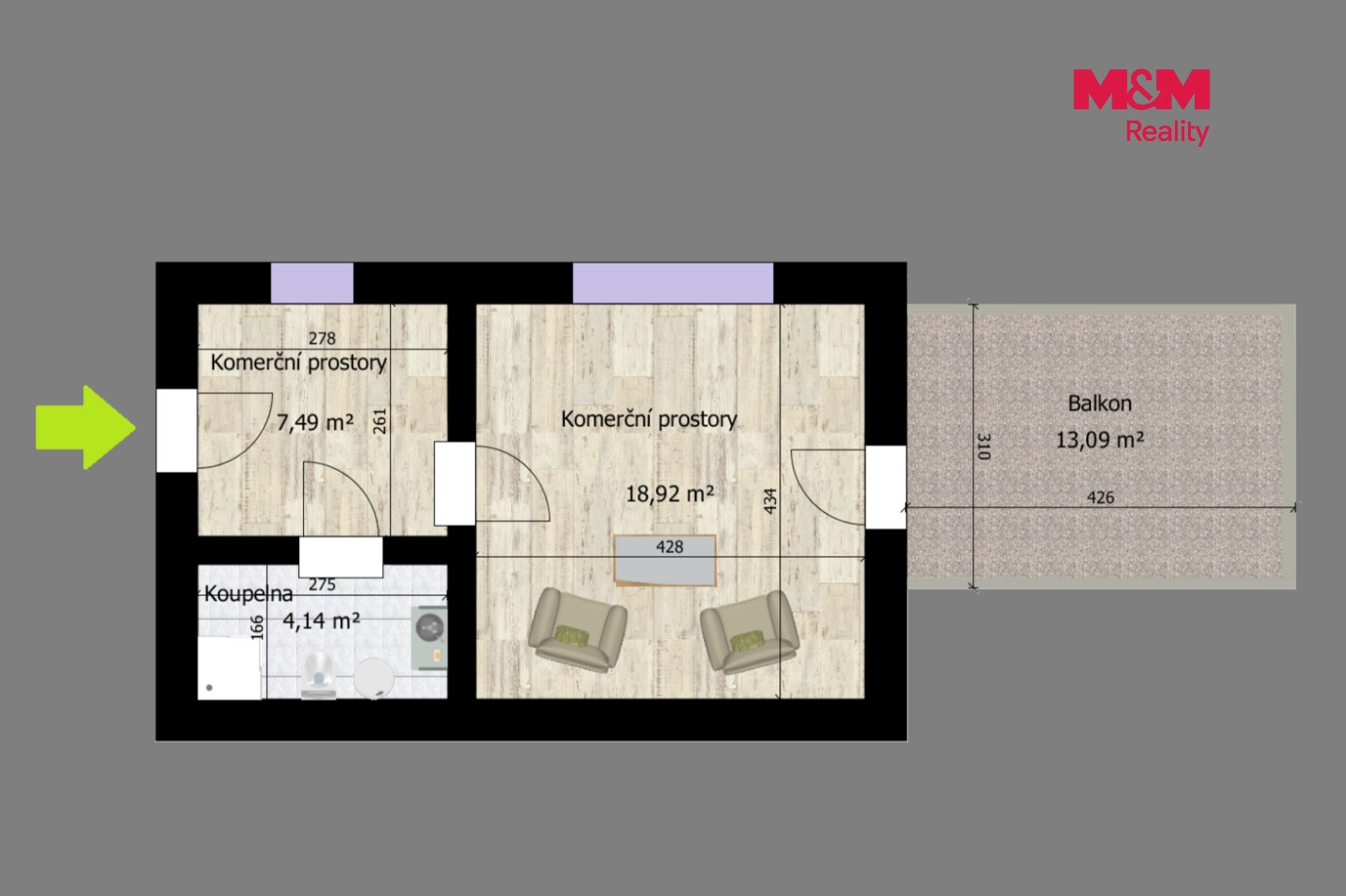Obchodní prostory · 43 m² · Klimenta Čermáka, Čáslav - 4