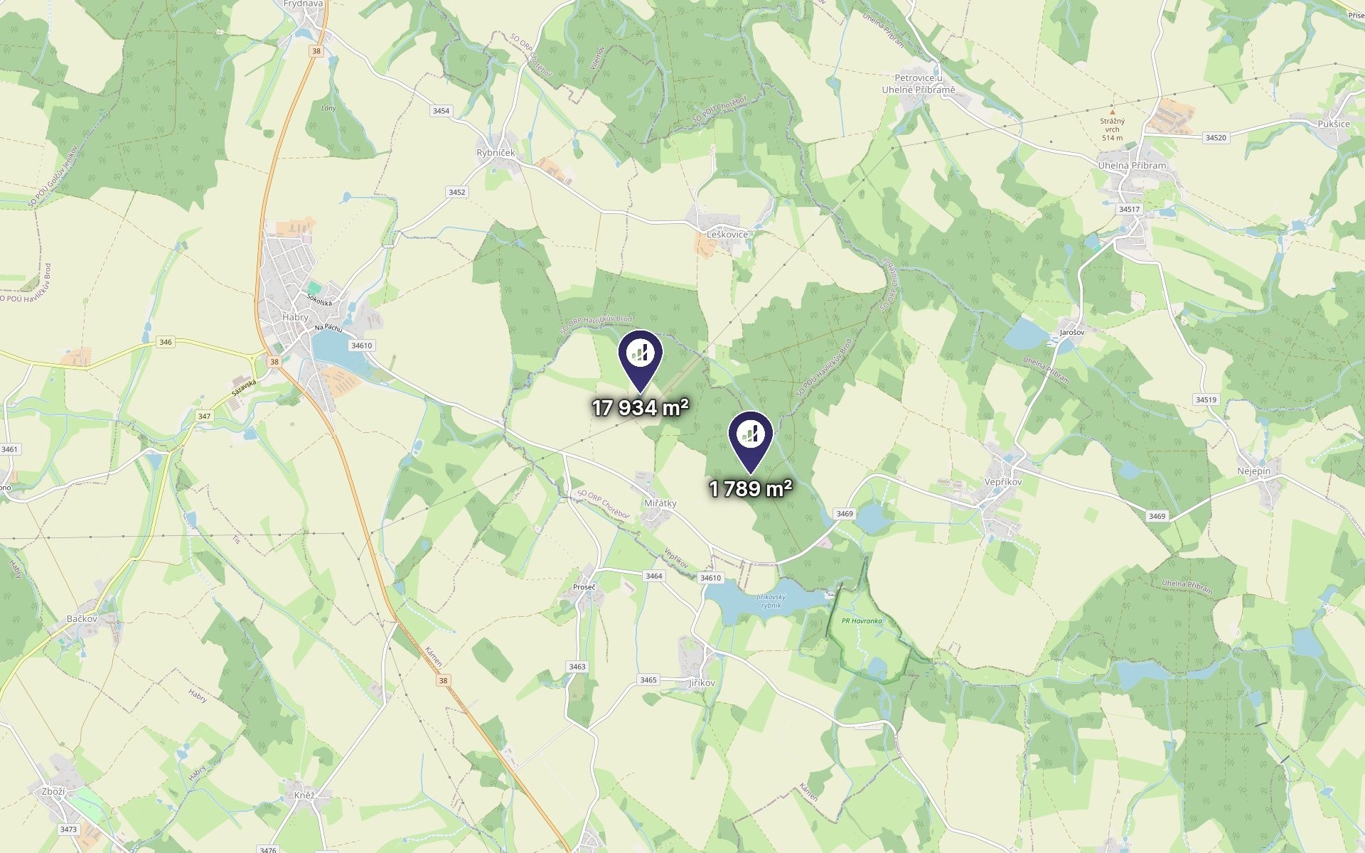 Zemědělský pozemek · 9 862 m² · Vepříkov - 4