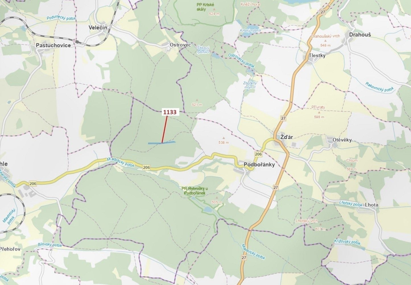 Lesy, Velečín, okres Plzeň-sever, Plzeňský kraj - 1