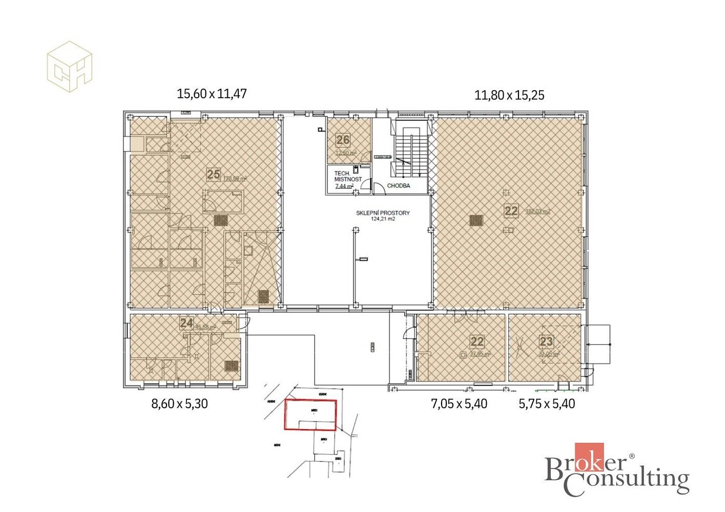 Obchodní prostory · 799 m² · Mlékojedy, okres Litoměřice - 3