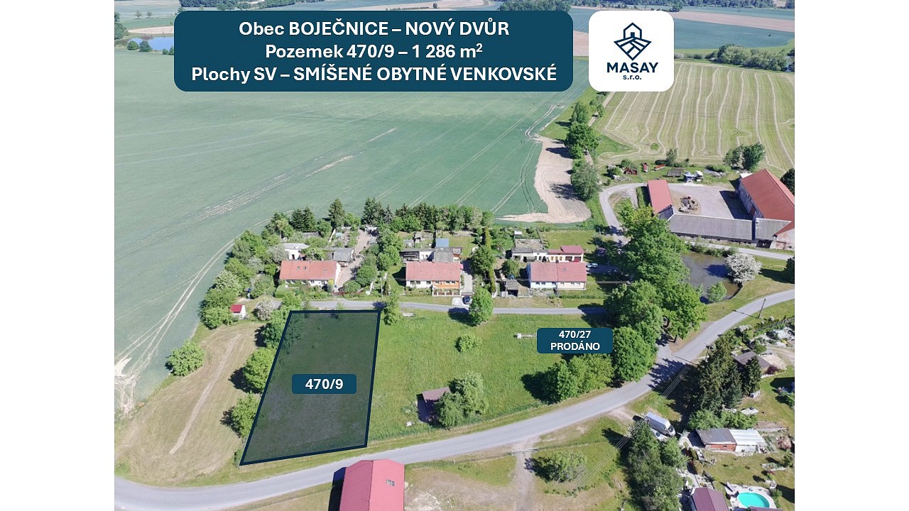 Prodej pozemek pro bydlení - Bor - Boječnice, okres Tachov - 5