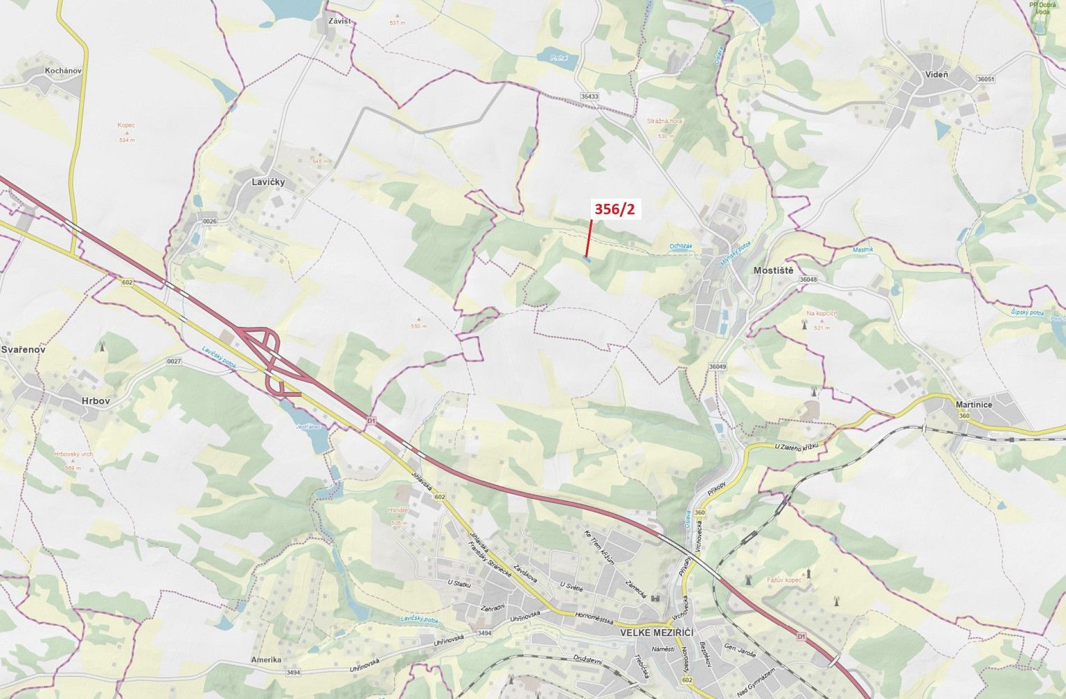 Les, 1 164 m²