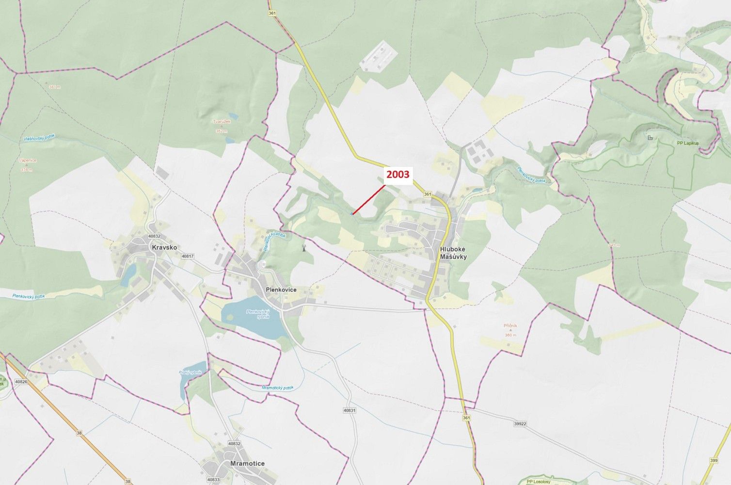 Les, 342 m²