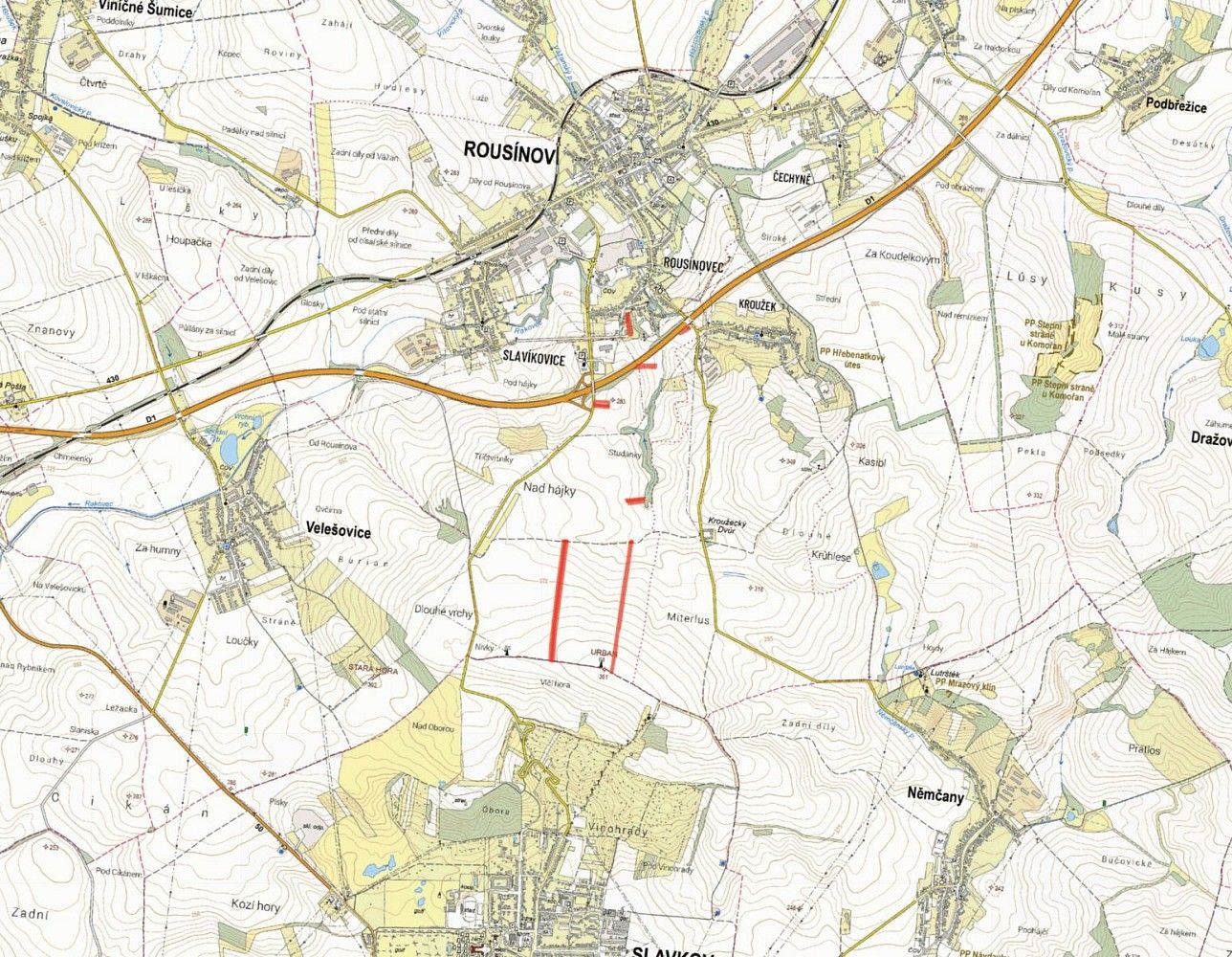 Zemědělské pozemky, Rousínov, okres Vyškov, Jihomoravský kraj - 2