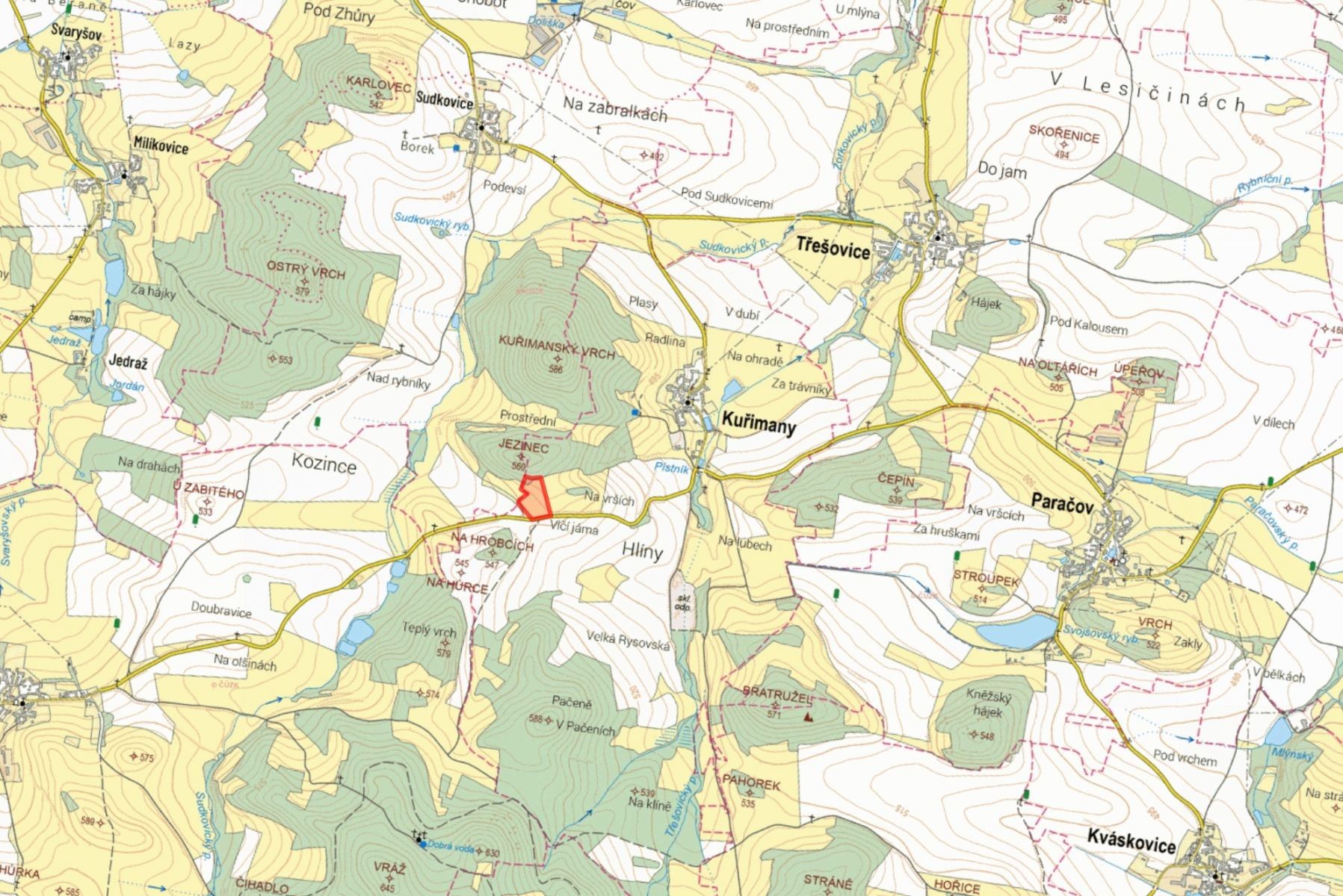 Zemědělské pozemky, Kuřimany - 2