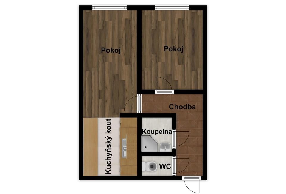 Prodej byt 2+kk - Modrá, Praha, 42 m² - 5