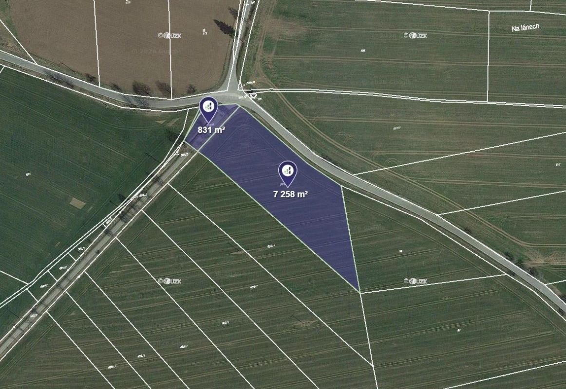 Zemědělské pozemky, Slapsko, 6 571 m² - 1