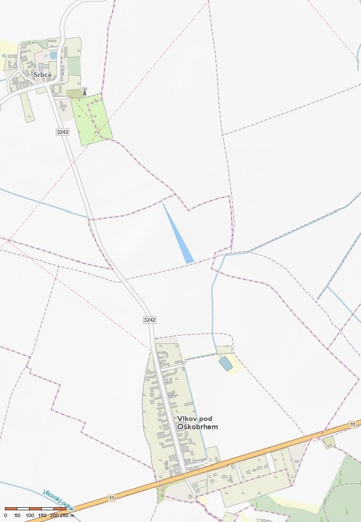 Zemědělské pozemky, Vlkov pod Oškobrhem, 8 876 m²